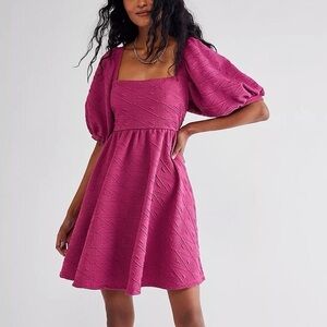 Free People Robe Courte Violet Dress